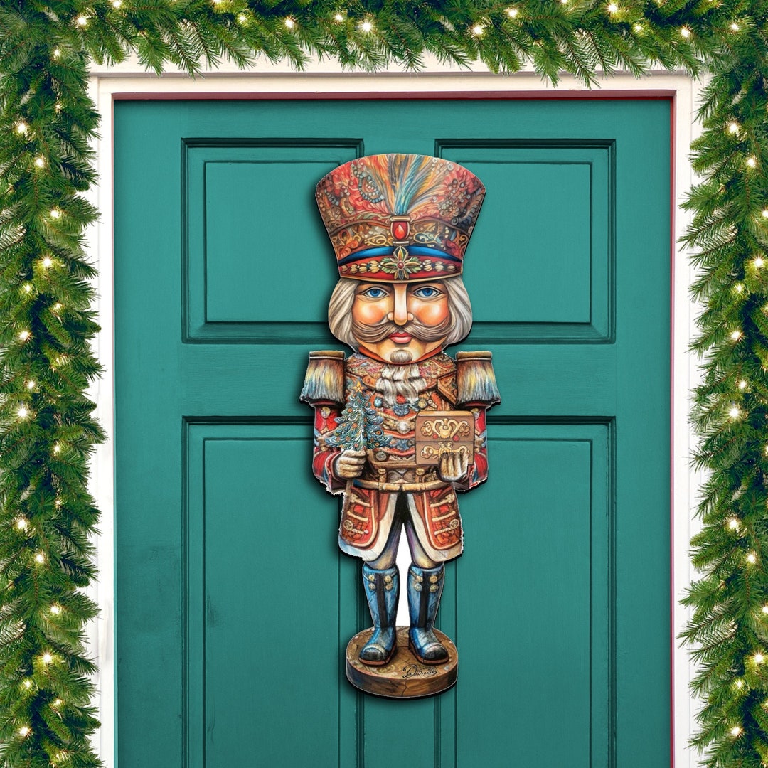 Regal Nutcracker Prince Holiday Door Decor by G. Debrekht Christmas