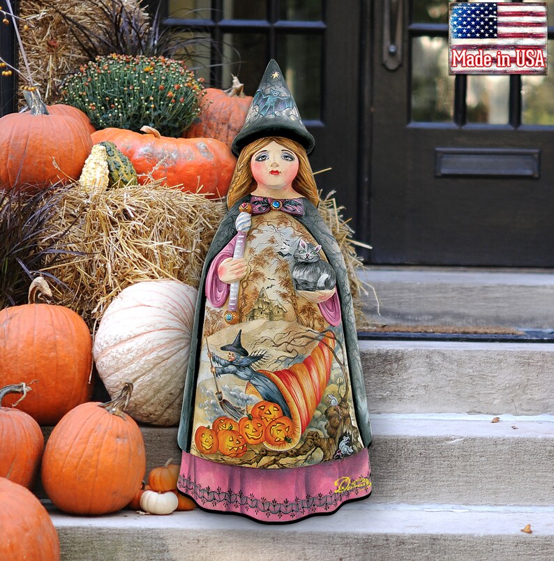 Halloween Porch Decor Fall Decor Halloween Witch Wooden - Etsy