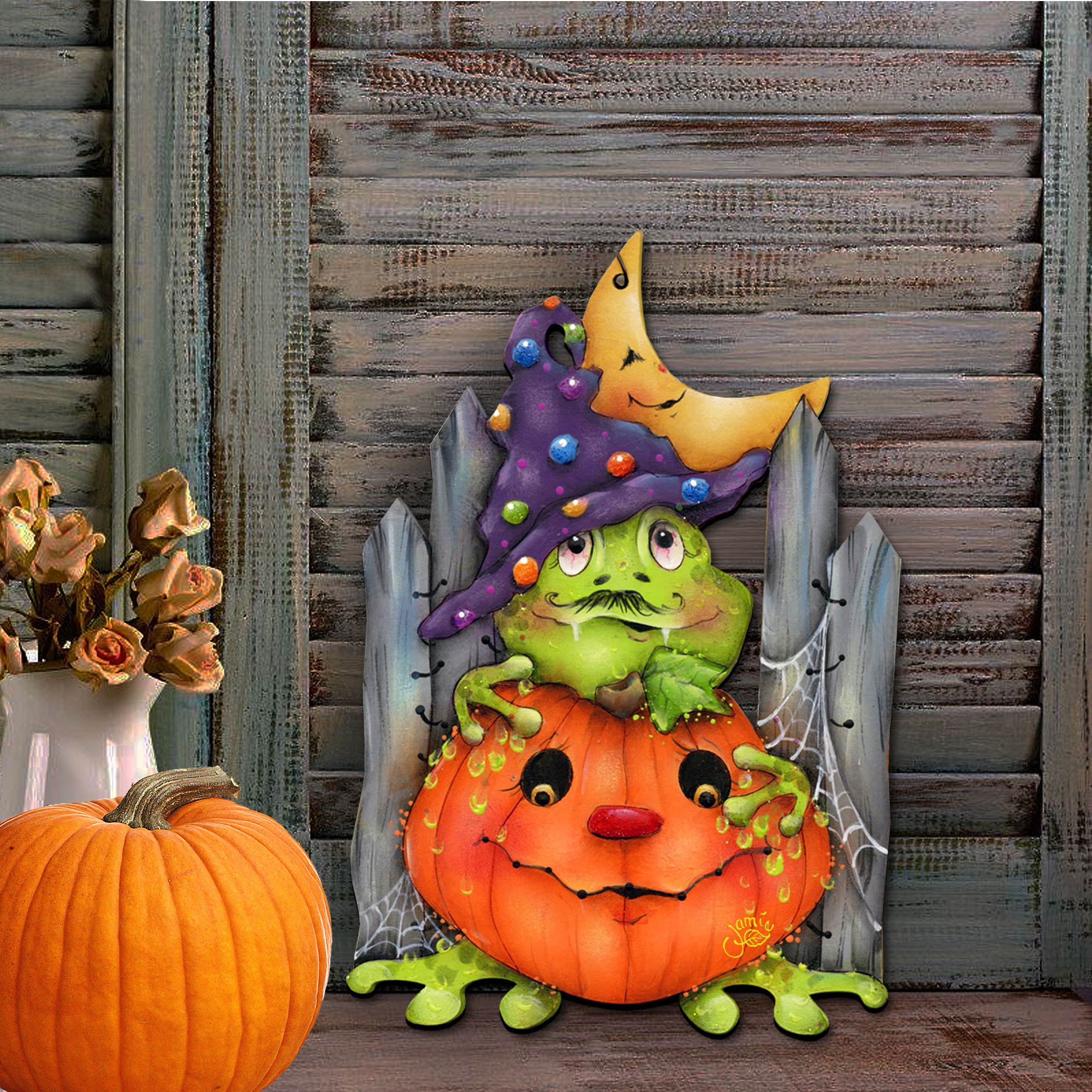 Jeepers Creepers Door Hanger Halloween Wall Art by Jamie Mills-price