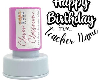 Carimbo personalizado de feliz aniversário para professor