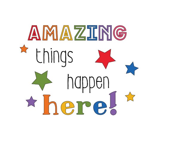 Aus Made Amazing things happen here wall or door decal | Etsy