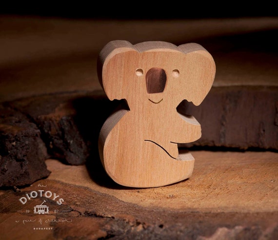 Wooden KOALA toy | Etsy