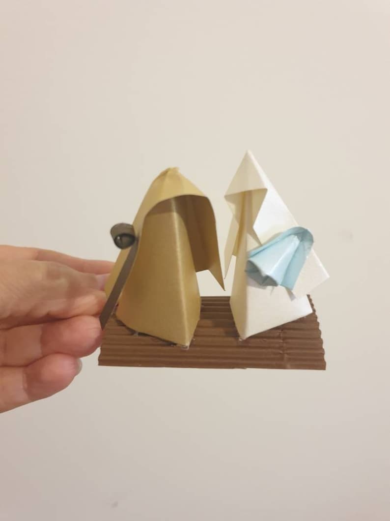 Handmade Nativity Scene Only in Origami Perfect for Christmas Etsy