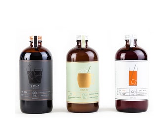 Get all 3 !!! Tonic + Cola + Ginger Ale Maison. Alternatives aux boissons gazeuses. Naturel !