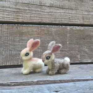 Nadel gefilzter Hase Valentines miniatur Mini Hase Valentines Dekor weißes Kaninchen süsser Hase süsser Hase zu Ostern