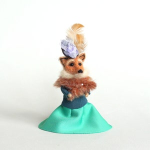 Frau Fuchs Gretchen Fuchs Fuchspuppe Weihnachten Muppet Emmet Otters Krugband Weihnachten Organic Art doll Dressed Tier Filz Weihnachten Winter