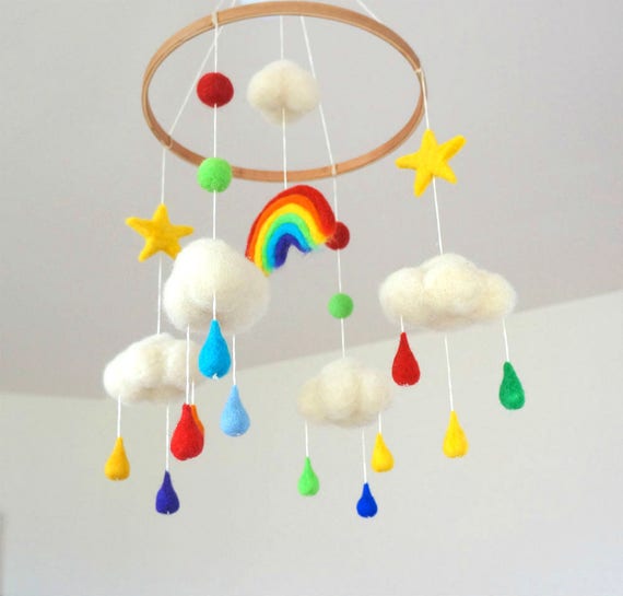 rainbow mobile baby