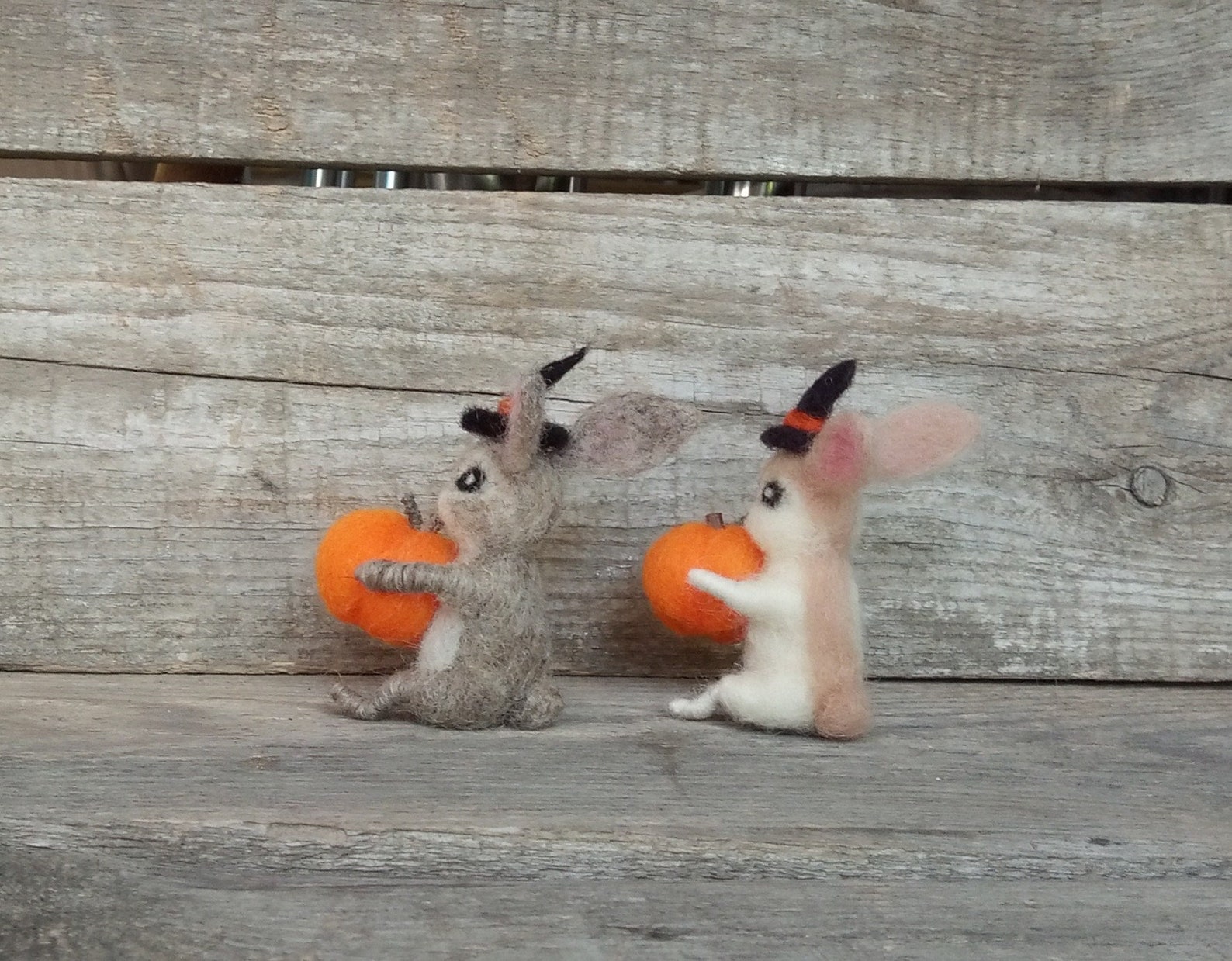 Miniature Bunny Wool Rabbit Dollhouse Bunny Witch Bunny Little Hare ...