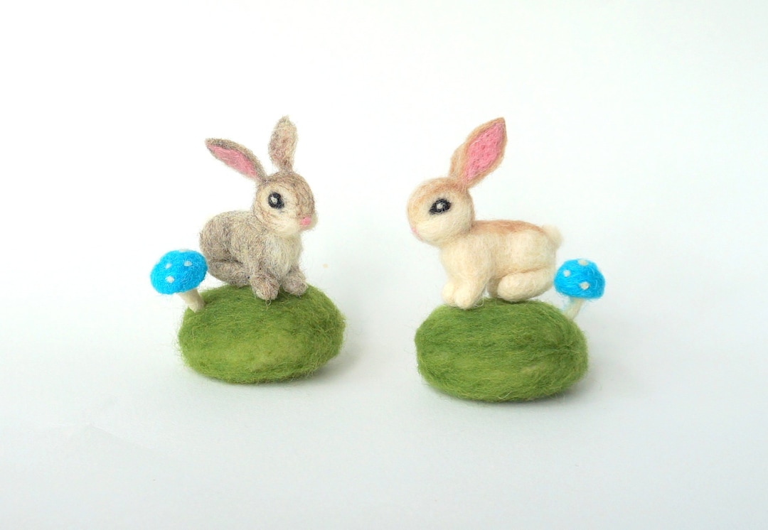 Easter Bunny Spring Bunny Needle Felted Bunny Easter Rabbit Brown Bunny ...