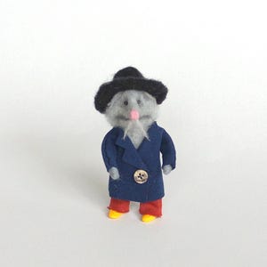 Will Possum Julmuppdocka Emmet utters jug-band Jul Mupparna Ekologisk konstdocka Klätt djur Filtjul Tovad mupp