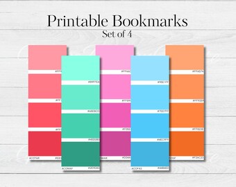 ACOTAR Inspired Bookmarks | Paint Sample Bookmarks | Fae Bookmarks | Romantasy Bookmarks | Bat Boys & Night Court | Digital Download