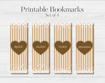Dragon Rider Bookmarks | Lace Heart Bookmarks | Fantasy Romance | Romantasy Reader Gifts | Xaden, Tairn, Andarna, Ridoc | Digital Download