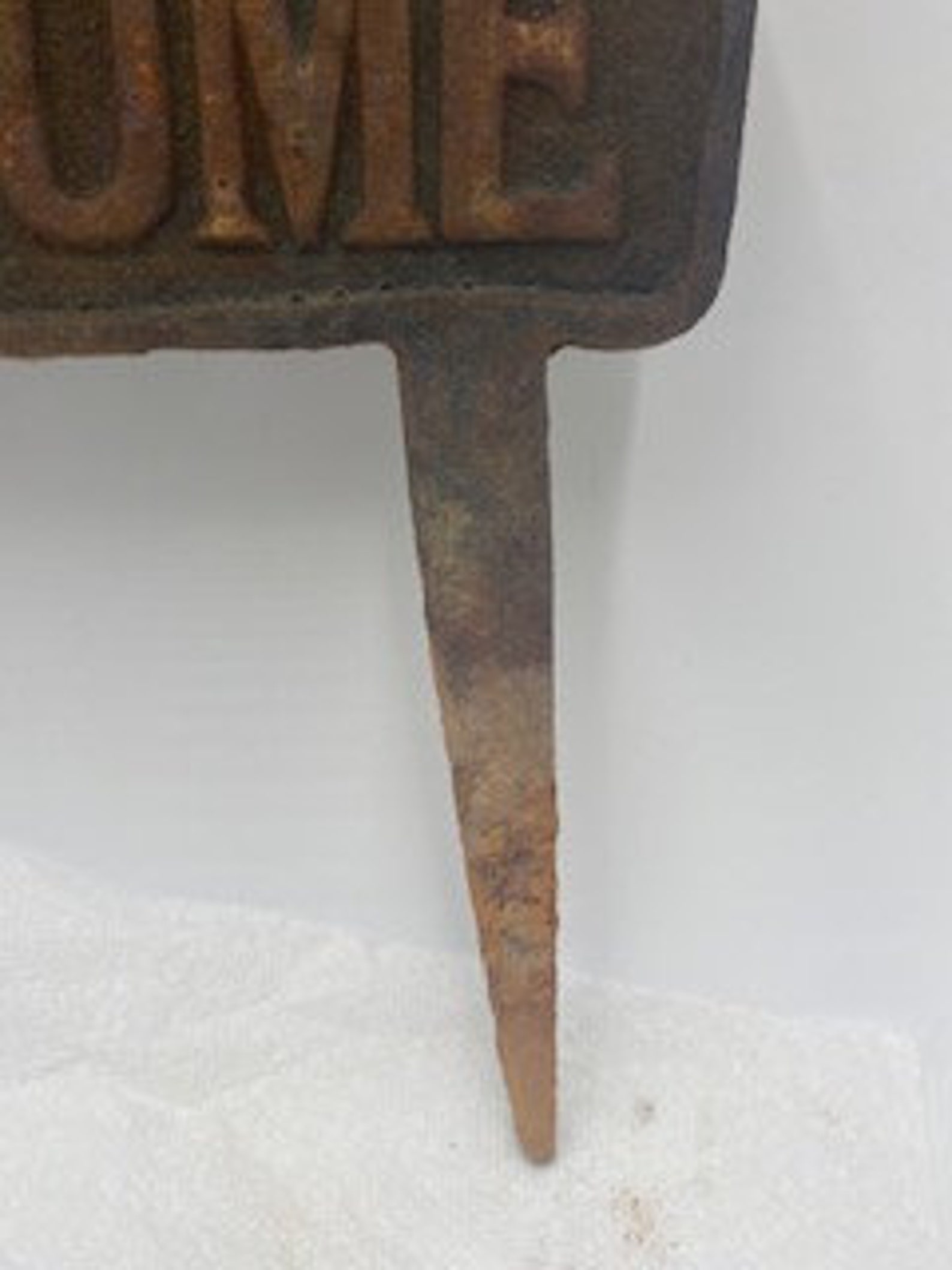 Vintage Cast Iron Sign Cast Iron Sign Vintage Sign Etsy