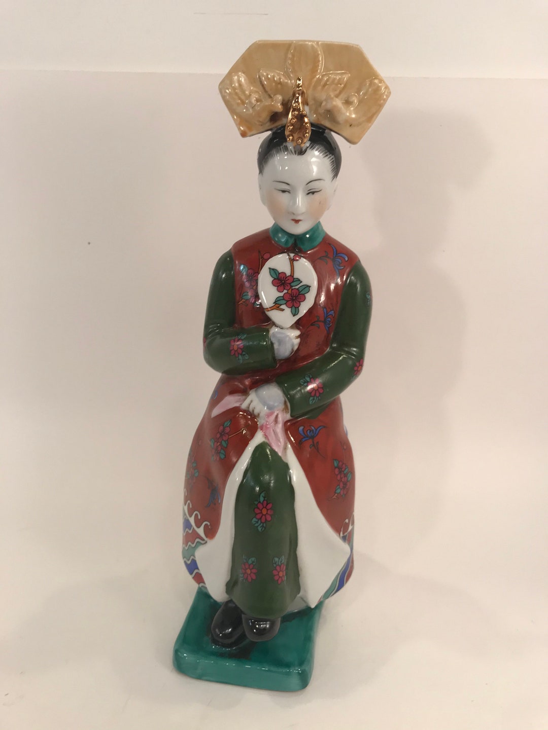 Vintage Asian Statue Asian Statue Vintage Geisha Statue Geisha Statue