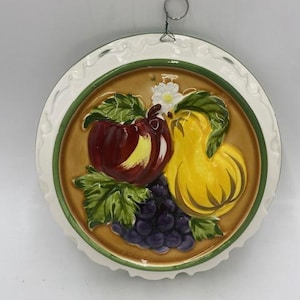 Vintage Ceramic Mold - Vintage Mold - Ceramic Mold - Vintage Mold Wall Hanging - Mold Wall Hanging - Decorative Fruit Mold - Mold Wall Decor