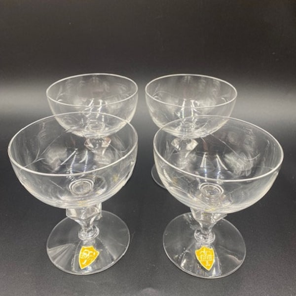 Vintage Coupe Glasses - Coupe Glasses - Set of 4 - Vintage Champagne Glasses - Champagne Glasses - Vintage Cocktail Glasses - Cocktail Glass