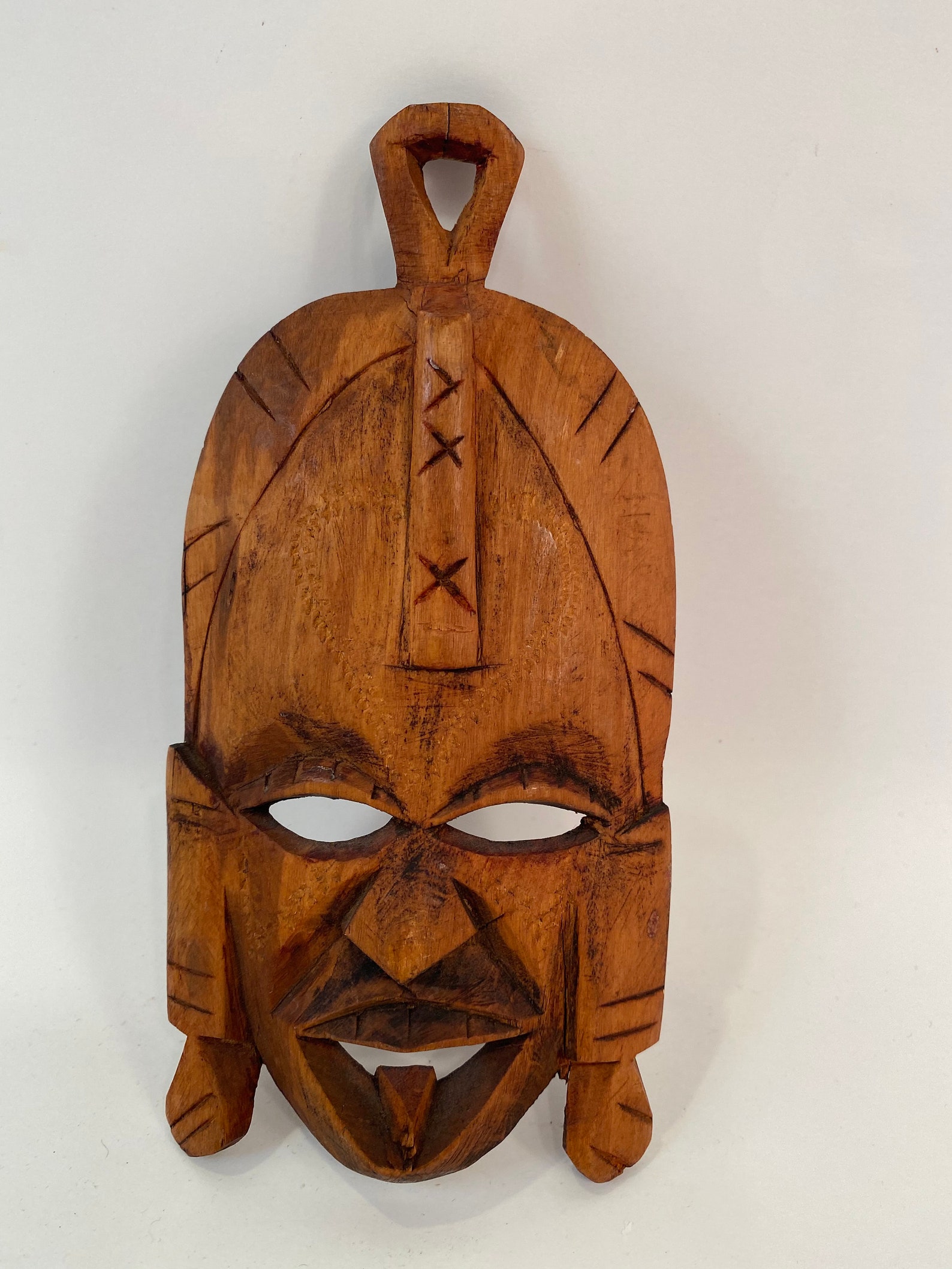 Vintage Wooden Face Mask Wooden Face Mask Vintage Face Etsy
