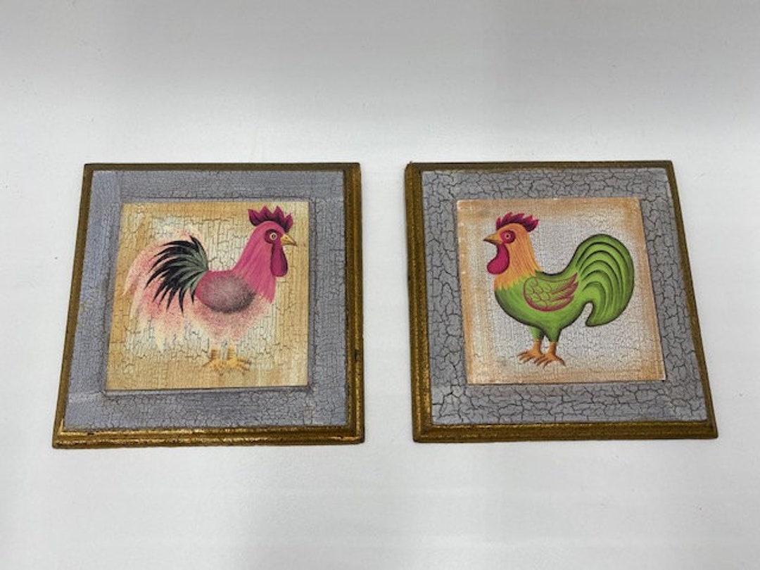 Vintage Rooster Wall Hanging Vintage Chicken Wall Hanging Rooster Wall