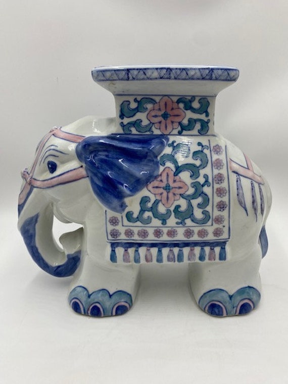 White elephant garden stool deals