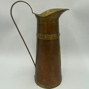Vintage Copper Pitcher - Copper Pitcher - Vintage Copper Decor - Vintage Copper Container - Collectible Copper - French Country - Copper