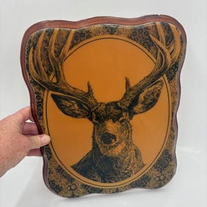 Vintage Deer Picture - Deer Picture - Deer - Vintage Deer Wall Plaque - Vintage Deer Wall Hanging - Deer Wall Hanging - Deer Wall Plaque