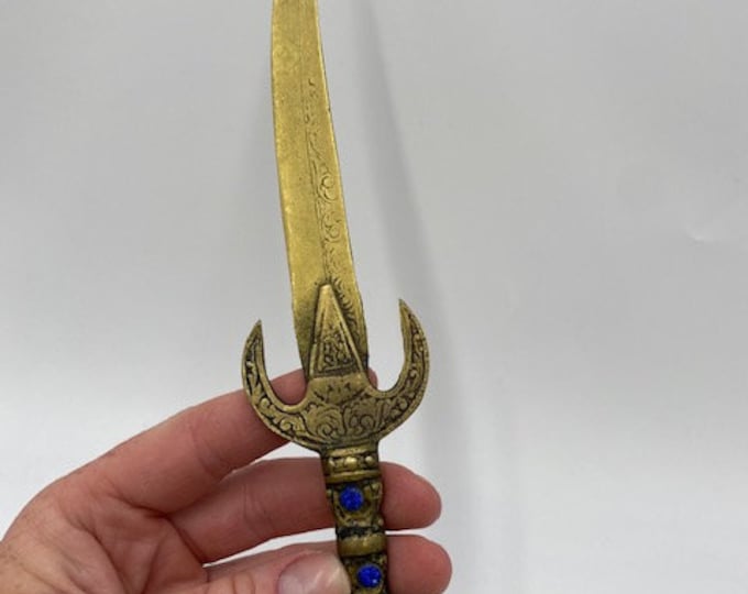 Vintage Brass Sword Letter Opener Vintage Brass Letter Etsy