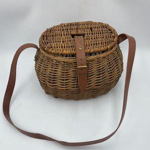 Vintage Wicker Creel Basket - Wicker Creel Basket - Vintage Wicker Basket - Wicker Basket - Vintage Creel Basket - Creel Basket - Basket
