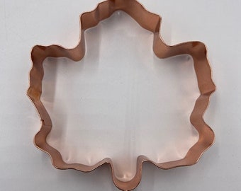 Vintage Copper Cookie Cutter - Copper Cookie Cutter - Copper Leaf Cookie Cutter - Maple Leaf Cookie Cutter - Leaf Cookie Cutter - Copper