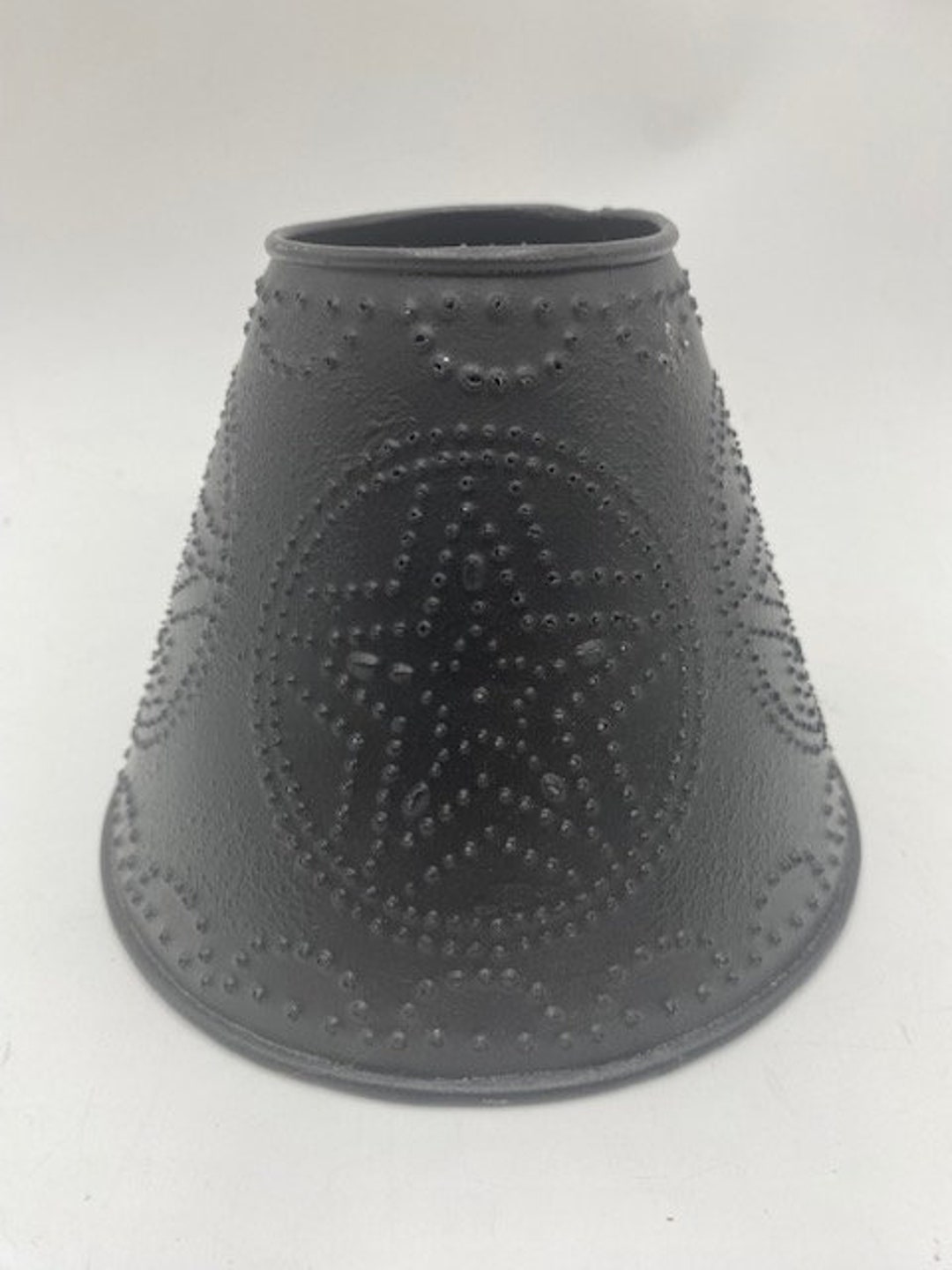 Vintage Punched Tin Lamp Shade Punched Tin Lamp Shade Punched Metal Lamp Shade Tin Lamp Shade