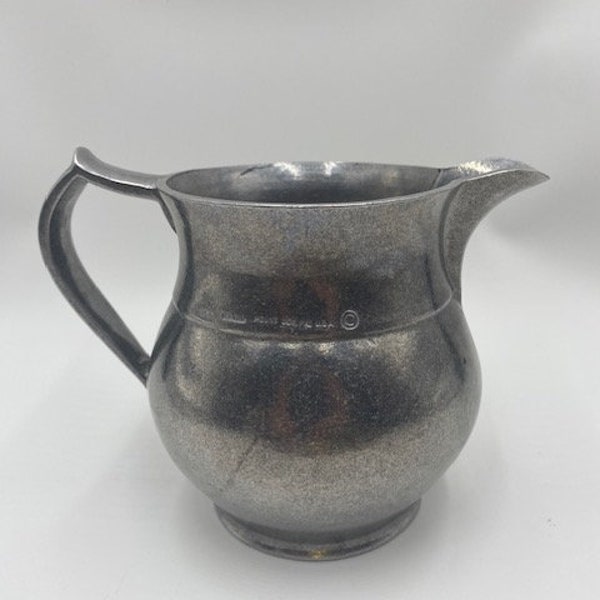 Vintage Pewter Pitcher - Pewter Pitcher - Vintage Pitcher - Vintage Water Pitcher - Water Pitcher - Pitcher - Rustic Pitcher - Primitive