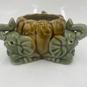 Vintage Ceramic Elephant Planter - Ceramic Elephant Planter - Vintage Elephant Planter - Elephant Planter - Succulent Planter - Planter