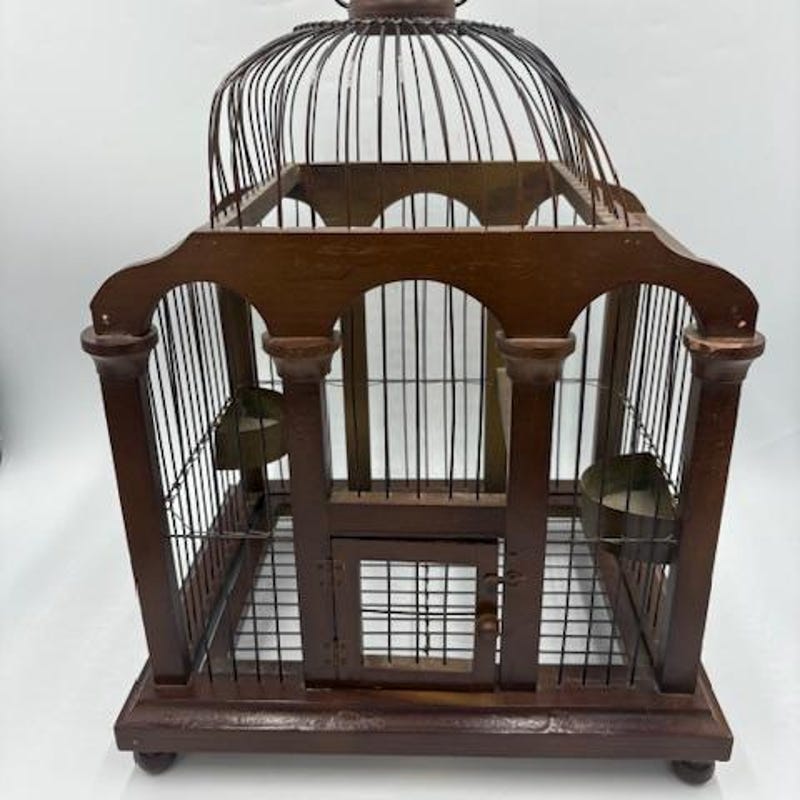 Photo inspiration: Picture Idea: Wood Wire Bird Cage