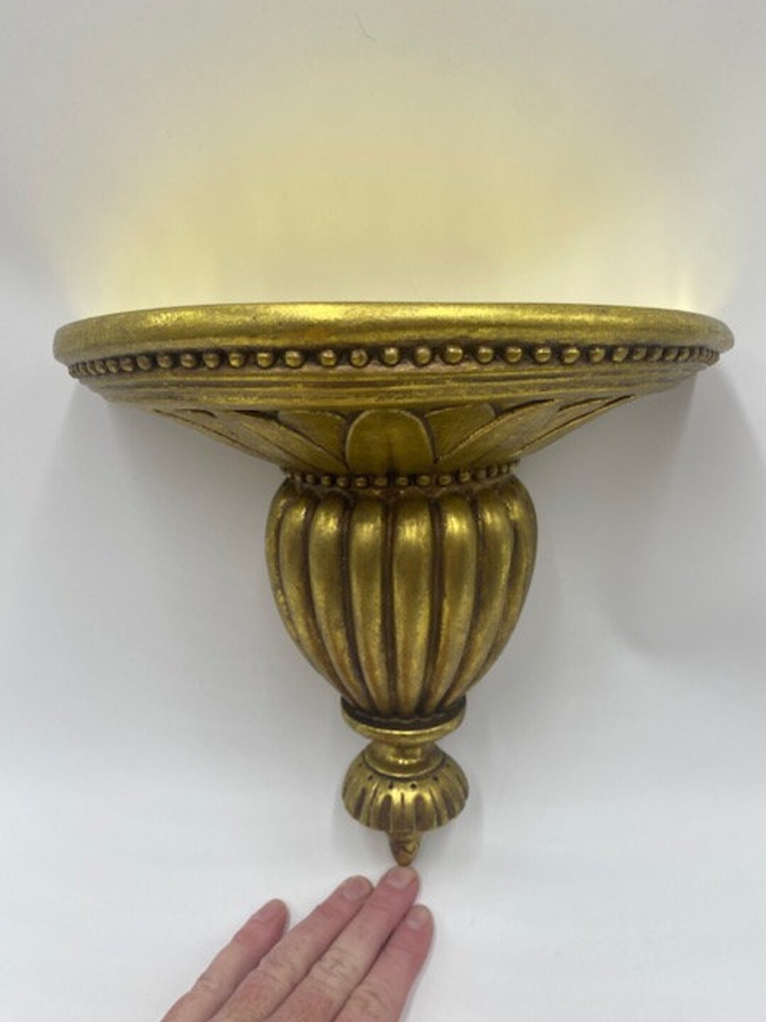 Vintage Gold Wall Shelf Gold Wall Shelf Vintage Wall Shelf Etsy