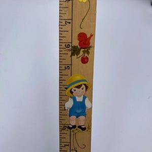 Vintage Hand Painted Ruler - Hand Painted Ruler - Vintage Ruler - Ruler ...