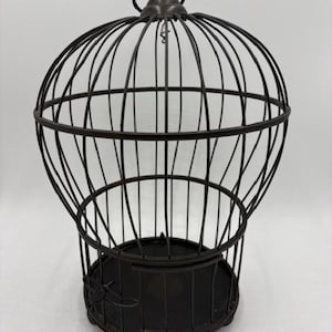 Vintage Metal Bird Cage - Metal Bird Cage - Vintage Bird Cage - Bird Cage - Hanging Bird Cage - Gothic Bird Cage - Gothic Home Decort - Cage
