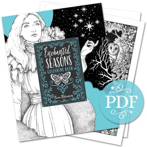 Fantasy Coloring Book PDF Download 'Enchanted Seasons'