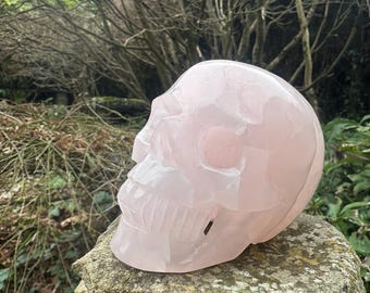 Mangano Calcite Crystal Skull Extra Large