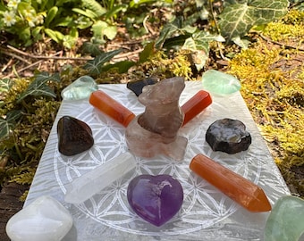 Crystal Grid For Courage, Strength And Fearlessness