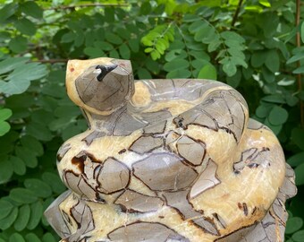 Septarian Handcrafted Snake - Extremely unusual and unique