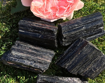 Large Raw Black Tourmaline Raw Crystal - Healing, Protection, Grounding, Electromagnetic Energy Cleanser, Nightmares