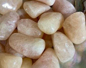Morganite Peach Tumble Stones - Divine Love, Heart Healing, Emotional Balance