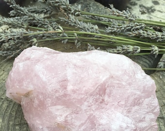 Rose Quartz Rough Crystal Extra Large - Stone Of Unconditional Love