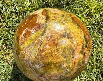 Green Opal Sphere Extra Large - Heart Healing and Divine Renewal