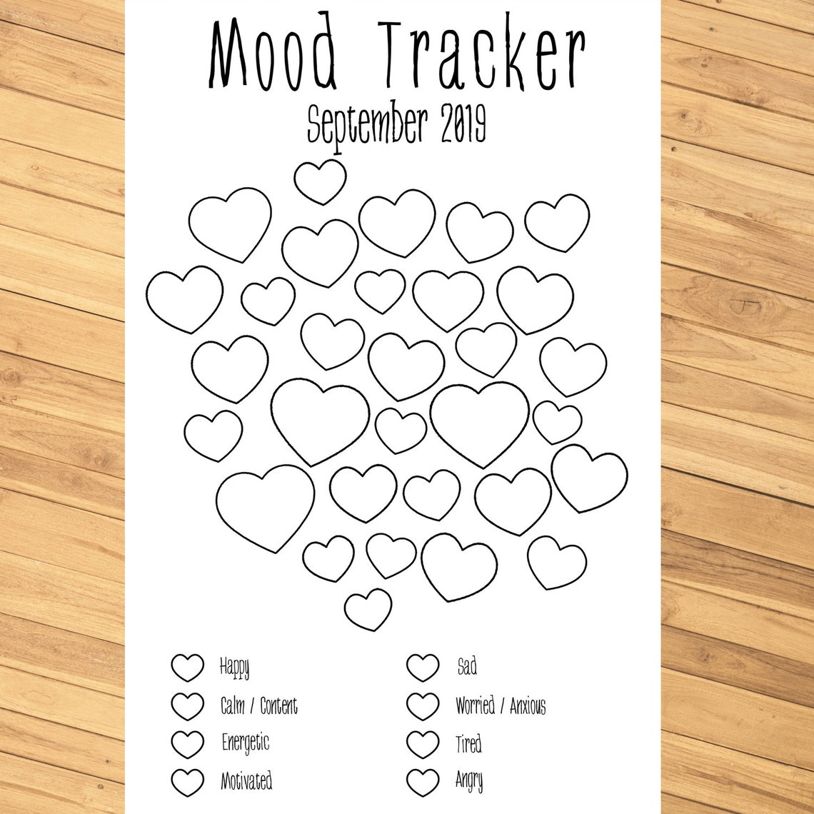 Mood Tracker Printable