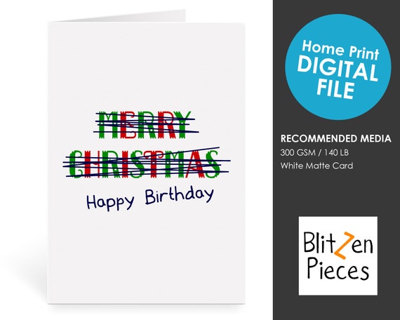 Funny Birthday Card Printable Happy Birthday Crossed Out Etsy