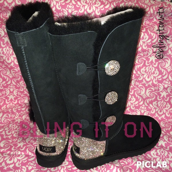 Swarovski Triple Bailey Button Ugg boots