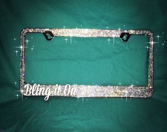 Swarovski License Plate Frame