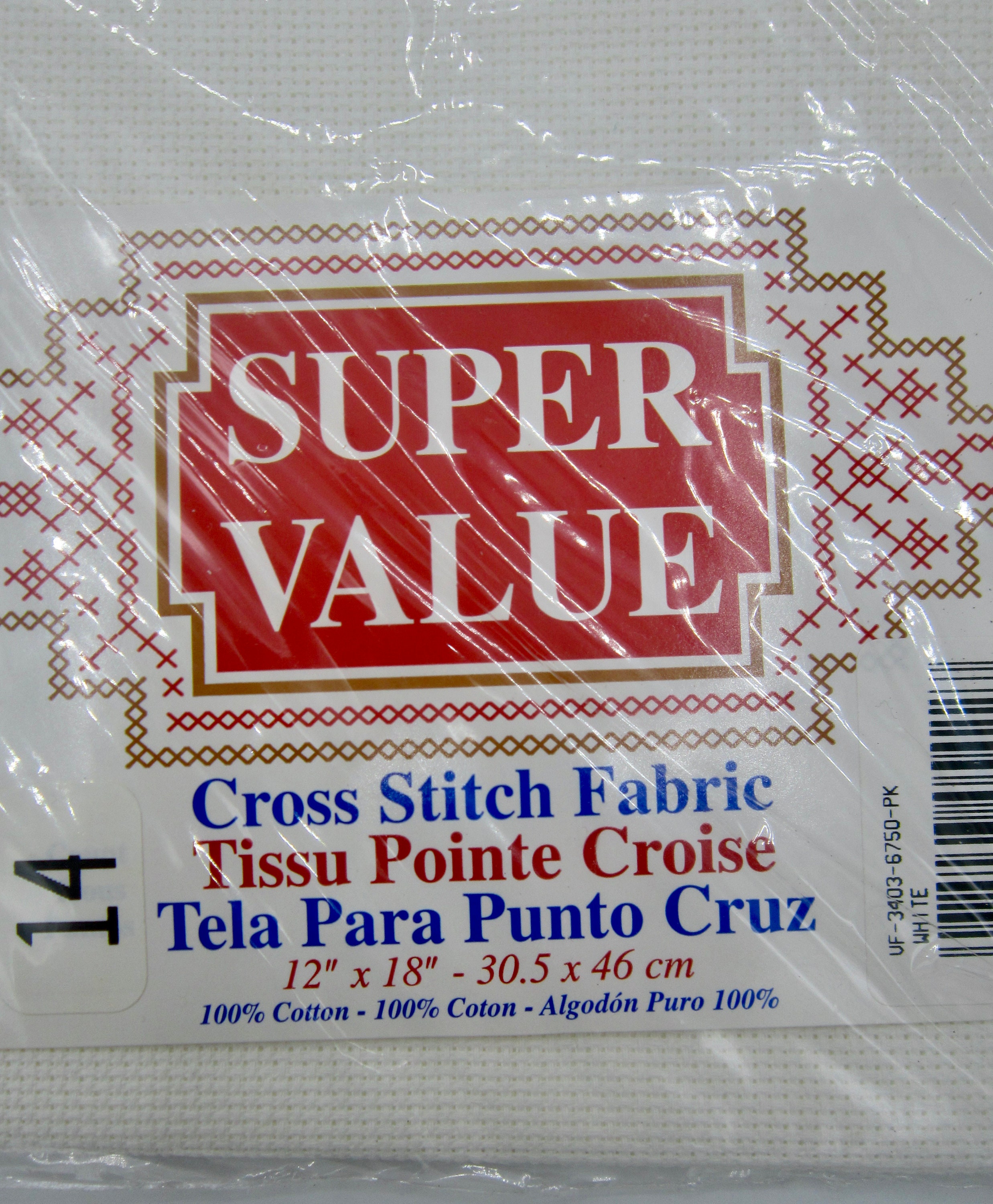 SUPER VALUE Aida Cloth 14 Count Cross Stitch Fabric 12 x 18