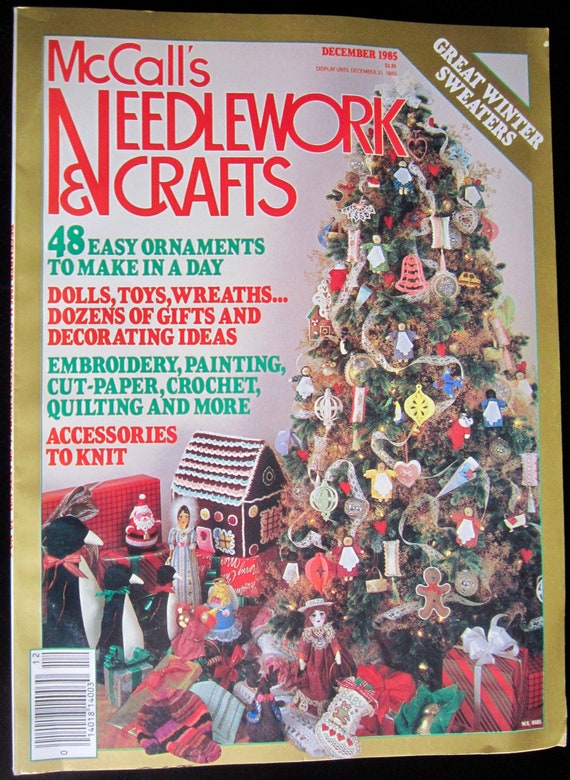 Download Mccall S Needlework And Crafts Magazine December 1985 Etsy PSD Mockup Templates