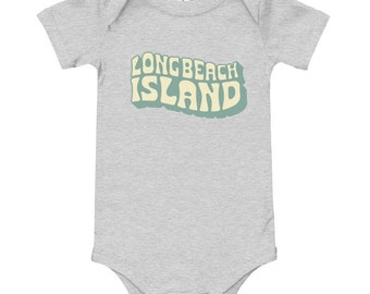 Wavy Long Beach Island Baby Bodysuit